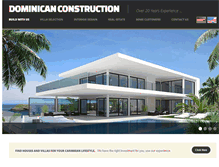 Tablet Screenshot of dominican-construction.com